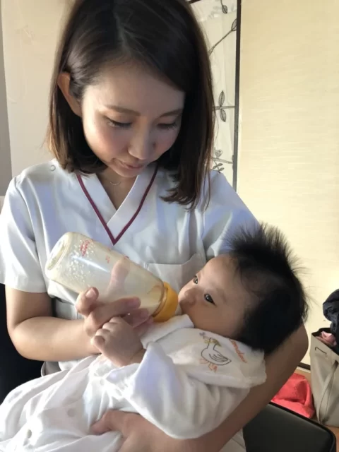 横山さんと赤ちゃん